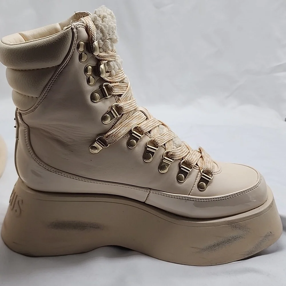 CIRCUS NY●BY SAM EDELMAN●LADIES 6.5●GAIL●DISTRESSED● LACE-UP HIKING BOOTS●NWOB● - Picture 9 of 16